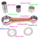 Connecting Rod Kit for Tohatsu for Nissan 25HP 30HP NS30A3 NS25C2 NS30A4 M30A3 M25C3 NS30A4 / 629-8130471 for Mercury Quicksilver Mariner Boat Motor - 336000401 336000401M - 336-00040-1 -RCMA